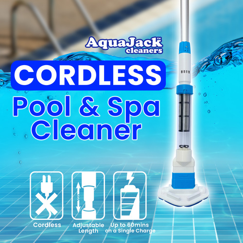 Aquajack 127 Portable Rechargeable Spa and Pool Vacuum Cleaner