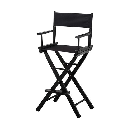 Tall Directors Chair - Black